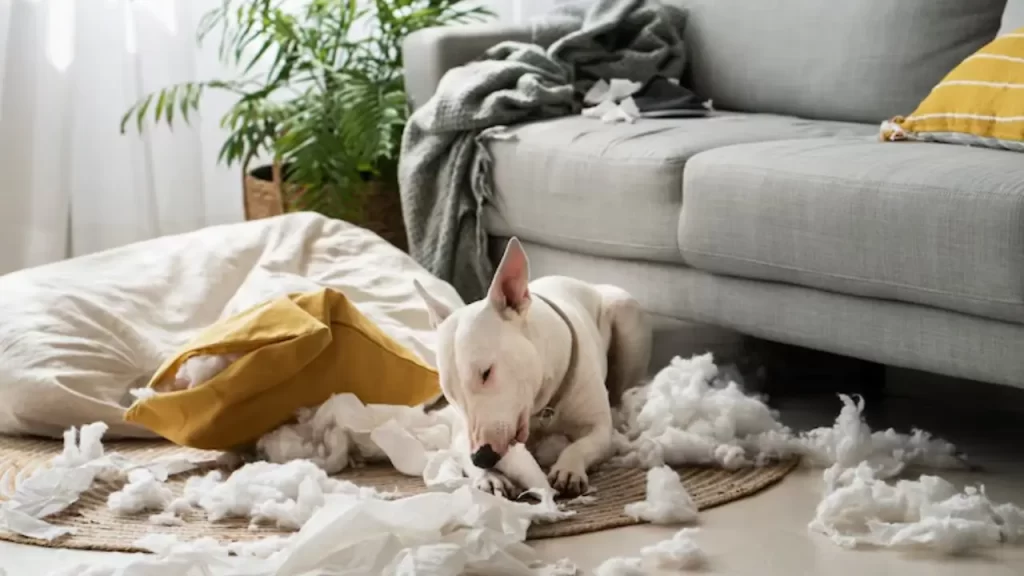 Comportamento destrutivo de cães por tédio – Dicas para evitar danos em móveis